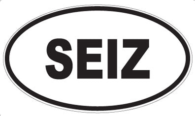SEIZ - Oval Sticker