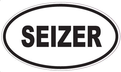 SEIZER - Oval Sticker
