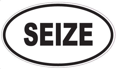 SEIZE - Oval Magnet