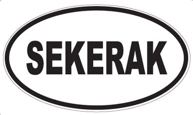 SEKERAK - Oval Sticker