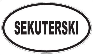 SEKUTERSKI - Oval Sticker