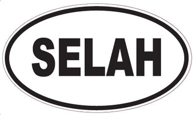 SELAH - Oval Magnet