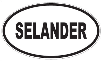 SELANDER - Oval Sticker