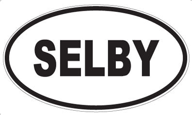SELBY - Oval Sticker