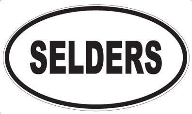 SELDERS - Oval Magnet