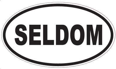 SELDOM - Oval Sticker