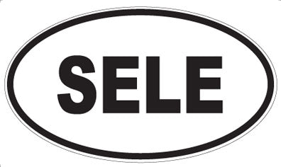 SELE - Oval Sticker