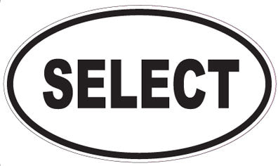 SELECT - Oval Sticker