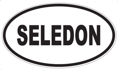 SELEDON - Oval Sticker