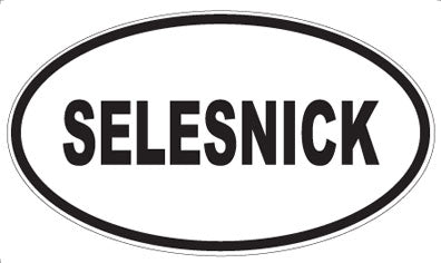 SELESNICK - Oval Magnet