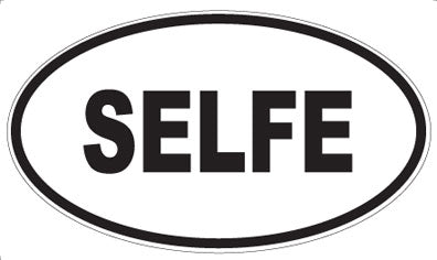 SELFE - Oval Sticker