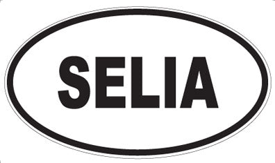 SELIA - Oval Sticker
