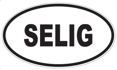 SELIG - Oval Sticker