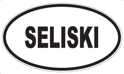 SELISKI - Oval Sticker
