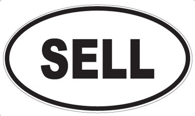 SELL - Oval Sticker
