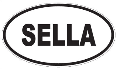 SELLA - Oval Sticker