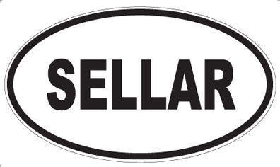 SELLAR - Oval Sticker