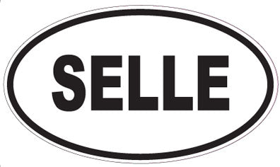 SELLE - Oval Sticker