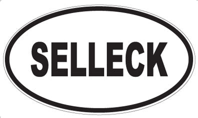SELLECK - Oval Magnet