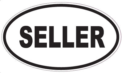 SELLER - Oval Sticker