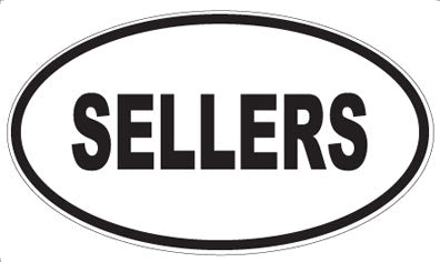SELLERS - Oval Sticker