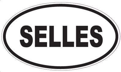 SELLES - Oval Sticker