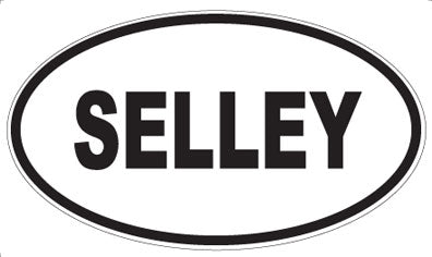 SELLEY - Oval Sticker