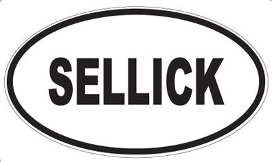 SELLICK - Oval Sticker