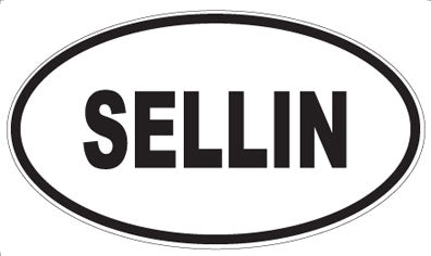 SELLIN - Oval Sticker