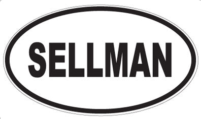 SELLMAN - Oval Sticker