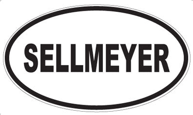 SELLMEYER - Oval Sticker