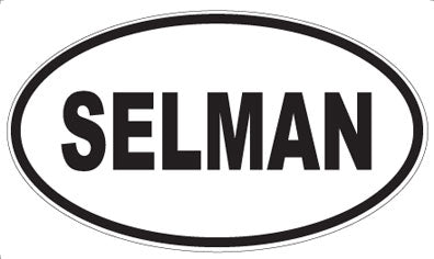 SELMAN - Oval Magnet