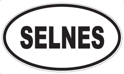 SELNES - Oval Sticker