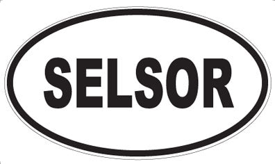 SELSOR - Oval Sticker