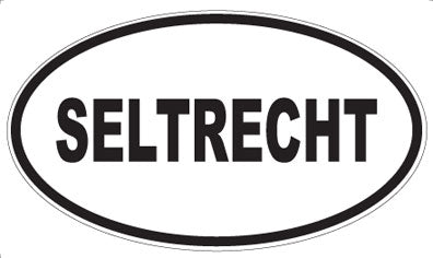 SELTRECHT - Oval Sticker