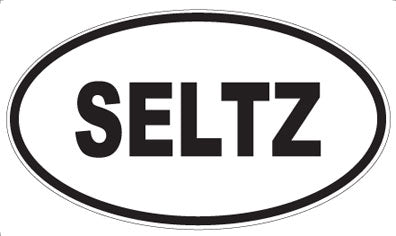 SELTZ - Oval Sticker