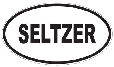 SELTZER - Oval Magnet