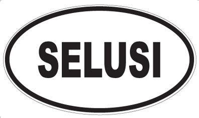 SELUSI - Oval Sticker