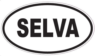 SELVA - Oval Sticker