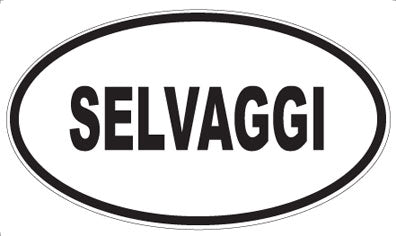 SELVAGGI - Oval Magnet