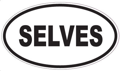SELVES - Oval Sticker
