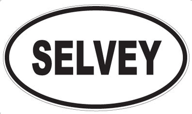 SELVEY - Oval Sticker