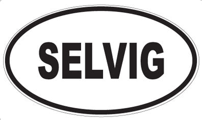 SELVIG - Oval Sticker