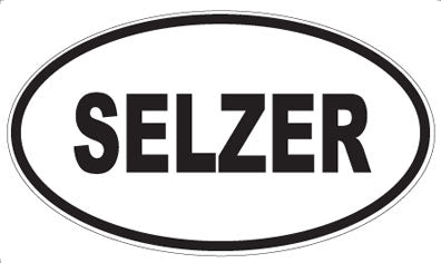SELZER - Oval Sticker
