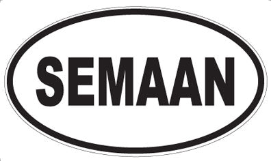 SEMAAN - Oval Sticker