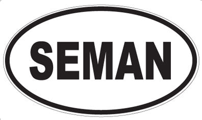 SEMAN - Oval Magnet