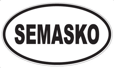 SEMASKO - Oval Sticker