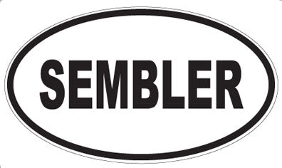 SEMBLER - Oval Sticker