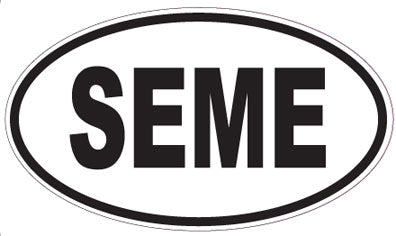 SEME - Oval Sticker