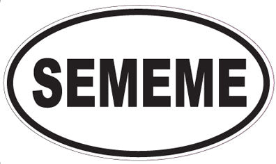 SEMEME - Oval Sticker